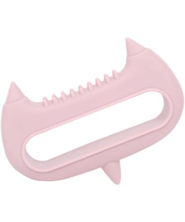 Magiclulu 5-in-1 Acupuncture Hand & Head Massager - Silicone Massage Gear & Scalp Peeling Brush - Pink Neck Scroll Wheel - Buy Online on GoSupps.com