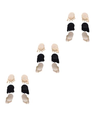 FRCOLOR 3 Sets 3 Pairs Half Socks Coloured Heels Sandals for Women Socks for Sandals Half Socks Toe Socks Socks with High Heels Half Palm Socks Invisible High Heel