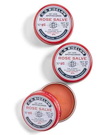 C.O. Bigelow Rose Salve Trio - Pack of 3 Lip Balm Tins for Chapped Lips & Dry Skin - Buy Online on GoSupps.com