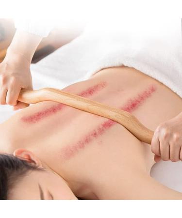 Natural Wood Guasha Massage Tools Set - 4 Piece Large Body Scraper for Back Shoulder Neck & Legs - Enhance Relaxation & Pain Relief - Buy Online on GoSupps.com