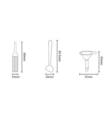 MORICOH Travel bottle set accessories travel gadgets 2 pieces funnels 2 pieces spatulas 2 pieces pipette travel accessories - Buy Online on GoSupps.com