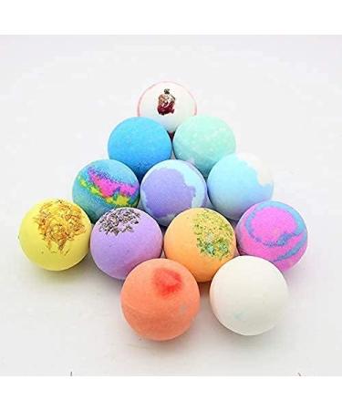 Handmade Bath Bombs Gift Set with Natural Essential Oils - Perfect Birthday Gift for Women, Kids, Men - 12 Piece Bubble Bath Bombs Set - Buy Online on GoSupps.com