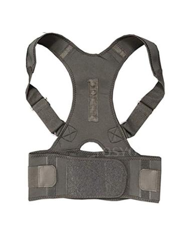 Posture Corrector Magnetic Therapy Brace Shoulder Back Support Belt For Men Women Braces Supports Belt Shoulder Posture (Color : White Size : XXL) (Beige L) (Black M) vision