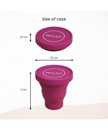 Mylily Menstrual Cup Steriliser - Foldable Microwave Cleaner for All Types of Menstrual Cups | 100% Medical Silicone | Berry Color - Buy Online on GoSupps.com