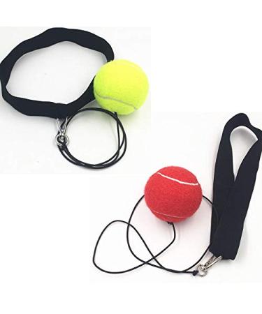FANGXUEPING Fight Ball Reflex, Headband Training Speed Reaction Head Band, Punching Focus Reflexes Trainer Practice Punch Fitness Gym, Fight Skill and Hand Eye Coordination Training