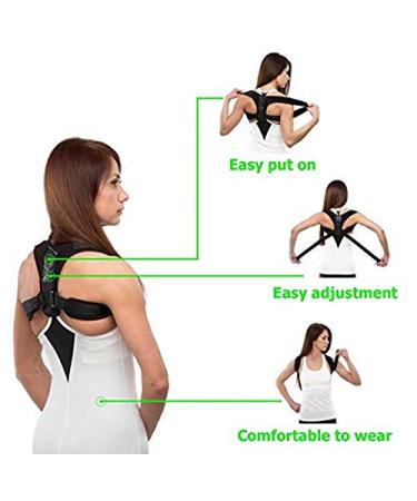 Posture Corrector for Men & Women - Comfortable Upper Back Brace for Thoracic Kyphosis & Neck Pain Relief - Buy Online on GoSupps.com