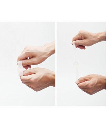 Orthotics Bunion Stretchers Toe Separators + Cuticle Remover Liquid 1 Fl Oz - 1 Pair Gel with 2 Holes for Foot Care - White - Buy Online on GoSupps.com