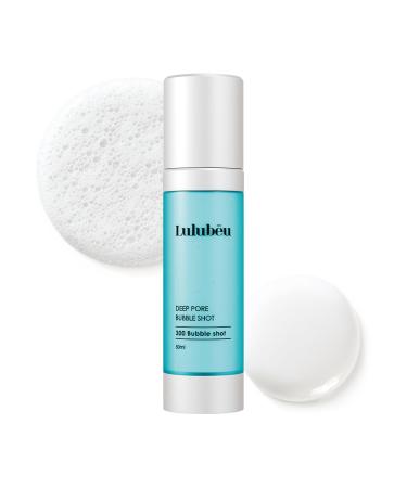 LULUBEU Deep Pore Bubble Shot Ampoule K-Beauty Deep Pore Prep Serum with Crystal Spicule PDRN & Azulene 300-Shot Spicule System for Smoother Clear-Looking Skin
