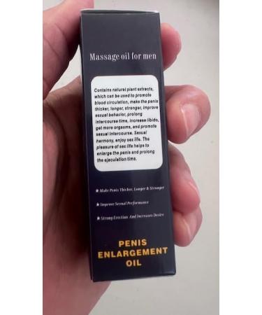 Enlarging Massage Oil for Men - 10ml Penis Enlargement Oil for Increased Size & Stamina - Boost Girth & Performance - Buy Online on GoSupps.com