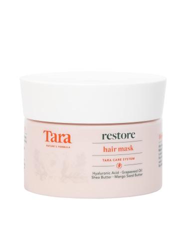 Tara Restore Hair Mask. Cruelty-Free: Repair  Reconstruct and Hydrate with Hyaluronic Acid and Plant-Based Butters. Free from Parabens  Sulfates and Mineral Oils (6.8 Fl Oz)