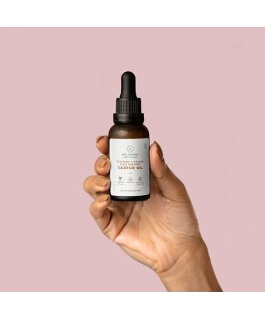 Juicy Chemistry Certified Organic Castor Oil - 100% Natural Carrier Oil for Radiant Skin & Hair Conditioning (30ml) - International Shipping Available - Buy Online on GoSupps.com