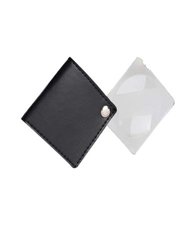 Magnifying Glass Foldable Hand Held Classic Magnifier Quality Reading Aids Glasses for Partially Sighted or Anymagnifier/Black Comfortable Anniversary