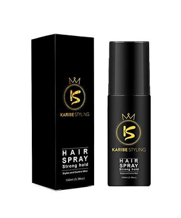 KS1 Karibe StylingHair Spray Strong Hold Styles & Control Mist Hairstyling Volume 3.38 Ounce