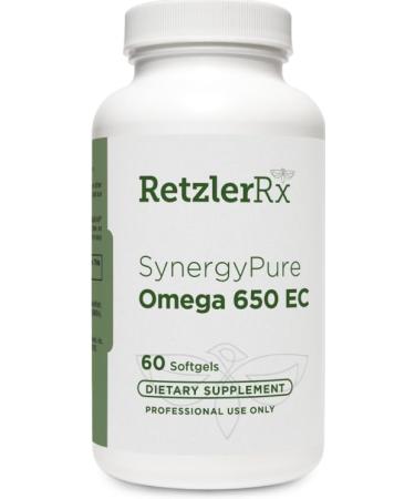 RetzlerRx Pure Omega 650 EC MaxSimil monoglyceride Fish Oil Softgels 60 Count Dietary Supplement