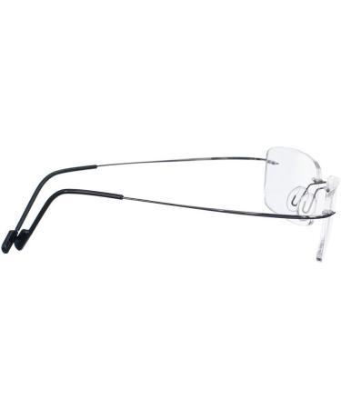 Rongchy Super Lightweight Titan Opandic Shorty Myopia Glasses -4.50 | Stylish Gray Unisex Short-Sighted Eyewear - Buy Online on GoSupps.com