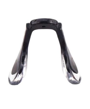 Replacement nasal cushion holder made of metal nasal bridge 2 pieces black silicone for plugging/screwing glasses-nose pads replacement for children U-shaped plastic glasses transparent nasal polish