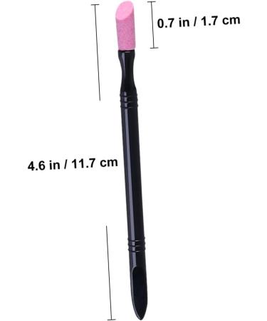 minkissy Manicure Tools Nail Tools Nail Polish Pens Nail Art Pusher Metal Cuticle Pusher Cuticle Pushers Nail Engraving Pen Nail Polished Pen Care Grinding Stick Handle Black - Buy Online on GoSupps.com