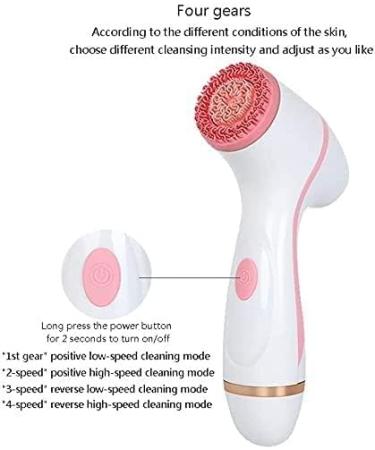 Corsehild Facial Cleanser Brush 3 in 1 Electric Facial Cleansing Brush Spin Face Brush for Deep Cleansing Gentle Exfoliating and Massaging 3 Brush Heads Rechargeable (Color : Blue) - Buy Online on GoSupps.com