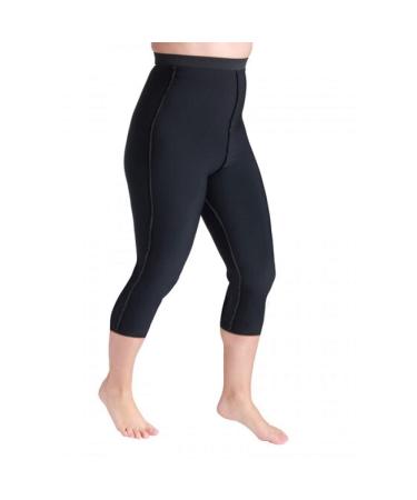 Sigvaris Lymphedema Compreshort Capri 10 15 mmHg Max Black Large Max 1303 CPM