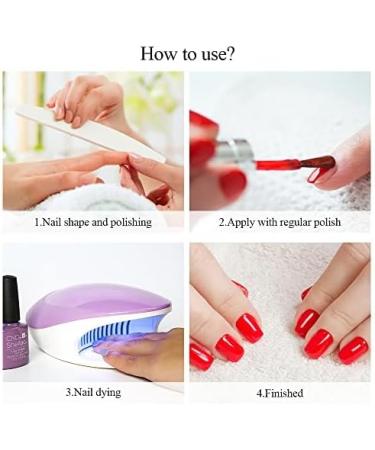 TOUCHBeauty Nail Dryer for Regular Polish: 2 in 1 Nail Dryer with Fan and UV Light - Mini Portable Electric Manicure Tool for Quick Drying of Regular Polish at Salon Home or DIY - Perfect for Kids - Buy Online on GoSupps.com