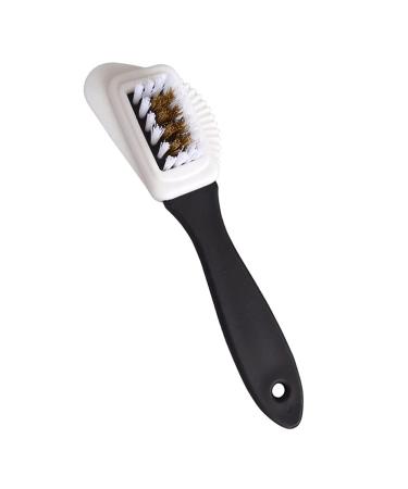 4 Sideds Suede Multifunctional Nubuck Brass and Nylon Bristle Shoe Boot Cleaning Brush
