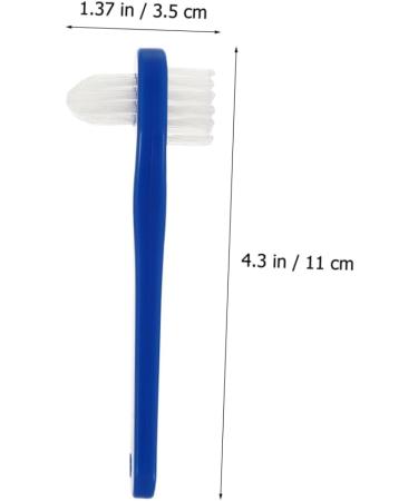 Minkissy 16 StK Double-Headed Toothbrush Portable Denture & False Teeth Cleaning Brush for International Shipping - Buy Online on GoSupps.com