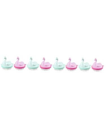 CLISPEED 8 Pcs Massage Shampoo Comb Dog Grooming Brush Massage Comb Manual Scrubbing PP Child