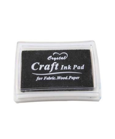 YPSelected Craft Ink Pad Inkpad for Paper Wood Fabric 15 Colors Available for Rubber Stamps (Black)