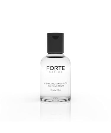 Forte Series Hydrating Argan Oil - Daily Hair Oil For Men - For Softer, Smoother Hair - Controls Frizz & Repairs Damaged Hair - Heat Protection (75 ml / 2.5 oz)