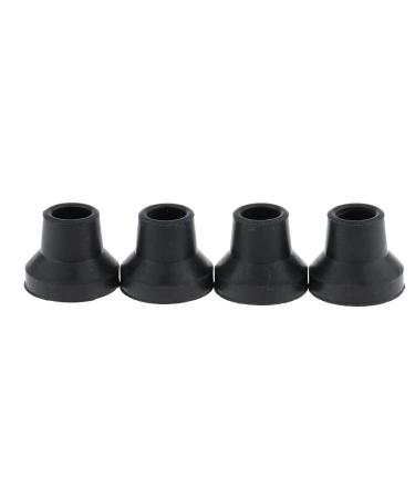 SDENSHI 4pcs 16mm Anti-Skid Durable Rubber Crutch Ferrules Cane Replacement End Tips - Black 16mm