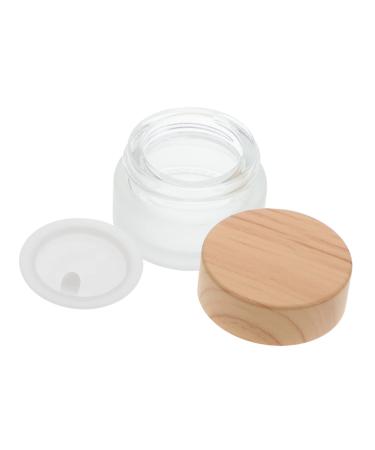 Mikinona Pen Wash Cup Nail Remover Bottle Crystal Nail Art Dappen Bowl Nail Art Dappen Cup Makeup Container Glass Containers Glass Craft Nail Art Cleaning Cup Tool Wood Frosted