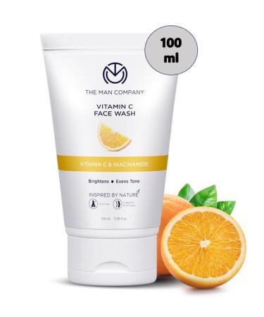Buy The Man Company Skin Brightening Vitamin C Face Wash - Paraben & SLS Free - 100ml with Turmeric & Moringa | International Shipping Available - Buy Online on GoSupps.com