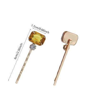 12 PCS Retro Crystal Hair Pins - Vintage Decorative Bobby Pins for Women and Girls - Buy Online on GoSupps.com