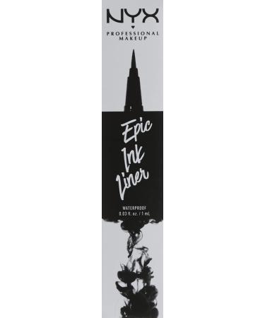 Nyx Professional Makeup Epic Ink Eye Liner - Waterproof Vegan 2-Pack (Shade 01 Black 1ml) - International Shipping Available - Buy Online on GoSupps.com