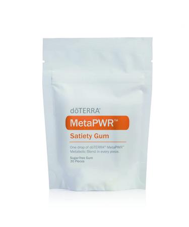 doTERRA MetaPWR Satiety Gum to Promote Mindful Eating and Appetite Control - Helps Curb Cravings - 30 Pieces