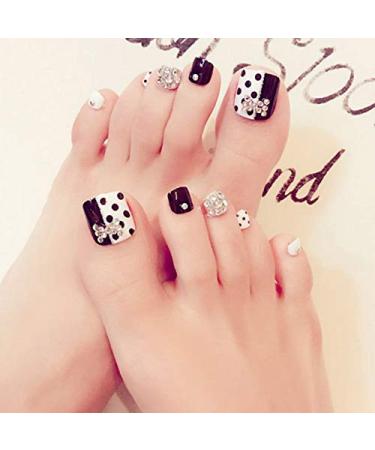 YIMART 500Pcs Clear Fake Toenail Tips Set for DIY Salon Foot Manicure - Full Cover False Toe Nail Decoration Stickers - Nail Art Tools - Buy Online on GoSupps.com