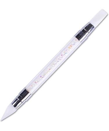 Nail Tool Nail Art Brushes Silicone Dual Head Manicure Carving Pen Rhinestone Beads Picker Tool - Buy Online on GoSupps.com