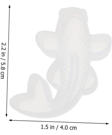 TEHAUX 9 Pcs Carp Silicone Mold Soap Molds Carp Resin Mold Fudge Candy DIY Candy Mold Silicone Mold for Crafts Jewelry Making Model Crafts Fish Mould Non Flexible Silica Gel Tool Whitex3pcs 2X4X5.8CMx3pcs - Buy Online on GoSupps.com