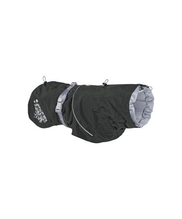 Hurtta Monsoon Dog Raincoat Waterproof Rain Jacket for Dogs with Reflectors Black 45 cm 18 in Blackberry