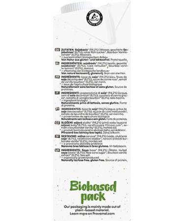 Provamel Organic Bio Soy Drink Vanilla - Vegan Lactose-Free Gluten-Free UHT 8x1L Pack - Healthy Plant-Based Beverage - Buy Online on GoSupps.com