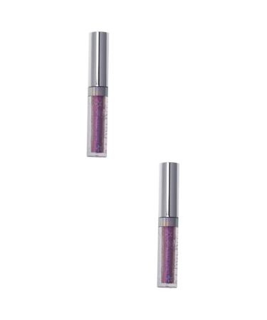 TOVINANNA 2pcs Liquid Eyeshadow Shimmer Eye Shadow Star Light Eyeshadows Sparkling Eyeliner Glow Liquid Flash 1 count (Pack of 1) As Shownx2pcs