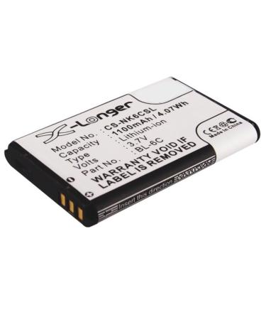 BL-6C 1100mAh Battery Compatible with 6012 6015 3.7V