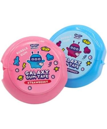 Galaxy Bubble Gum Tape 6 x 58g - Strawberry & Blue raspberry Bubble Gum Tape - Buy Online on GoSupps.com