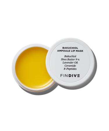 FINDIVE OFFICIAL Bakuchiol Ampoule Lip Mask Bakuchiol Plan-Based Retinal Alternative 8g