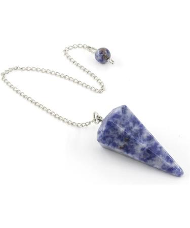 Seven Chakra Beads & Pendulum - Natural Gemstones for Meditation & Yoga | Blue Dot - Buy Online on GoSupps.com