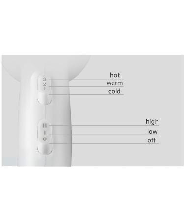 Hair Dryer 2200W Ionic Professional Blow Dryer with Air Nozzle 2 Speed 3 Heat Settings and Cool Shot Button Powerful AC Motor Fast Drying for Men and Women Home and Salon Small Gift - Buy Online on GoSupps.com