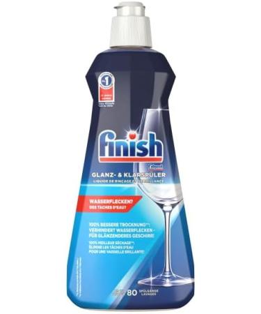 Finish Shine and Rinse Aid - 6 x 400ml Mega Pack for Sparkling Dry Dishes Without Water Stains - International Shipping Available - Buy Online on GoSupps.com