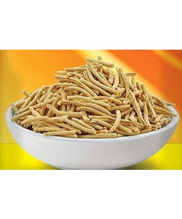 AOZA Dhawak Ratlami Namkeen Sev - 400 GMS. Namkeen Besan Bhujia Long Sev Snack  - Buy Online on GoSupps.com
