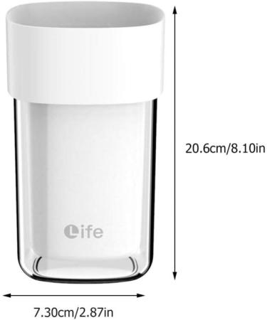 Cabilock Portable Travel Toothbrush Mug - White Plastic | Ideal for International Shipping - Buy Online on GoSupps.com