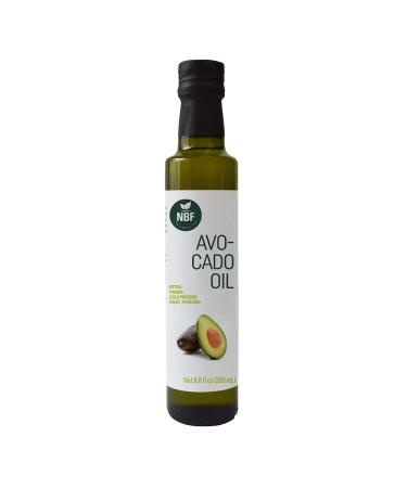 NBF 100% Pure Avocado Oil Extra Virgin 8.8 Oz Cold Pressed Non-GMO Cooking Oil Keto & Paleo Friendly 8.79 Fl Oz (Pack of 1)